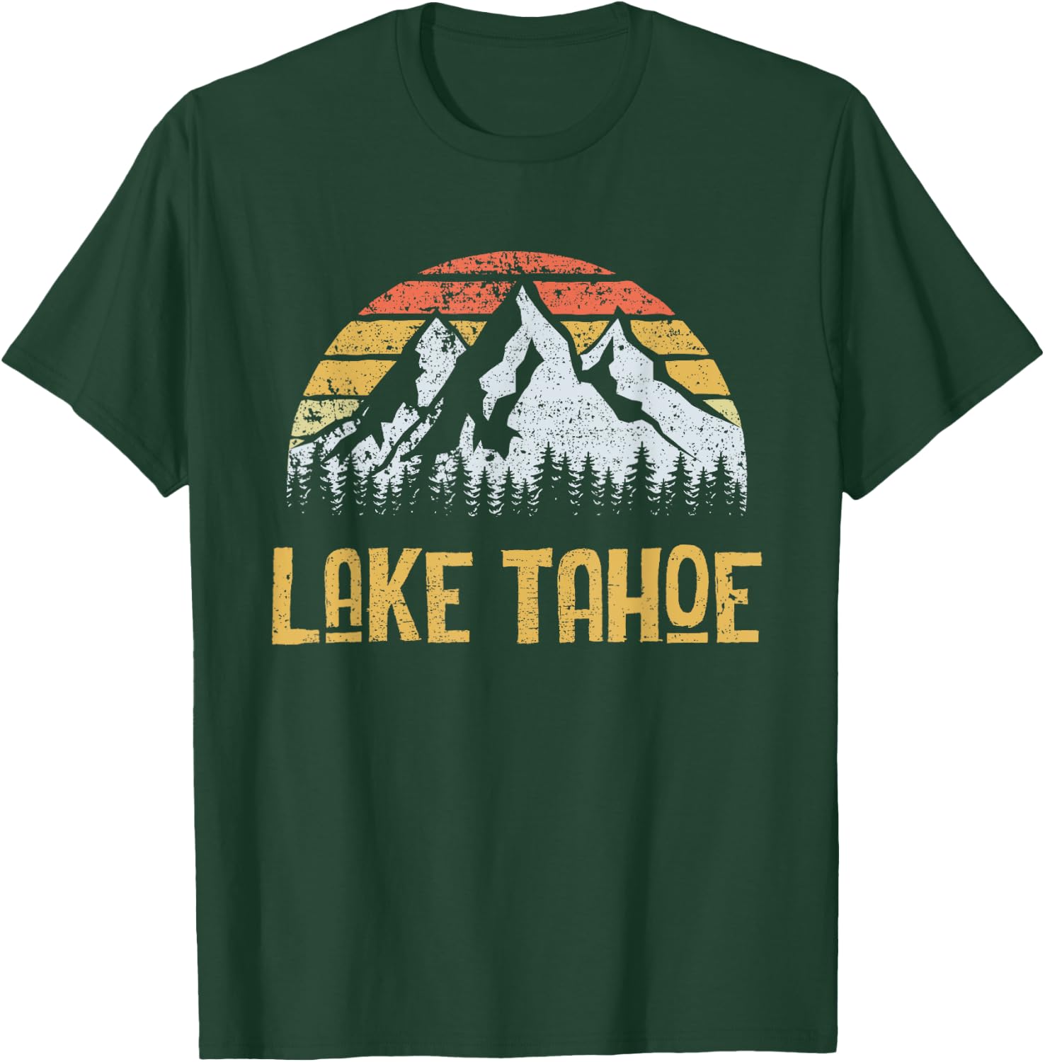 Vintage Retro Lake Tahoe California Nevada T Shirt T-Shirt - T-Shirt | Forest