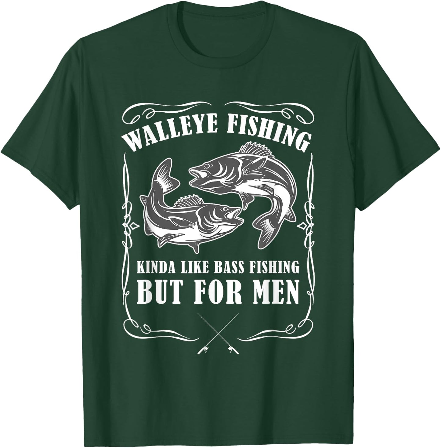 Walleye Fishing Funny Fishing T-Shirt - T-Shirt | Forest