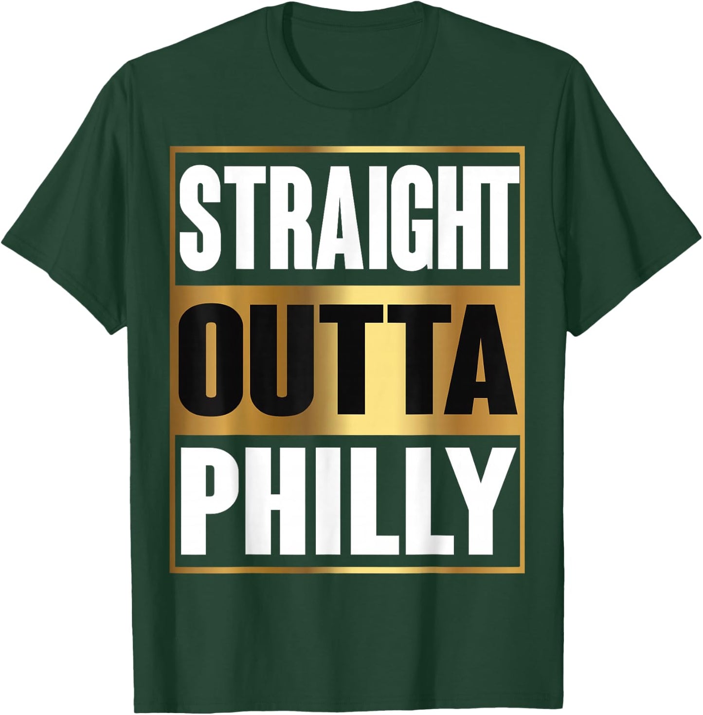 Straight Outta Philly Shirt Pennsylvania Funny Gift T-Shirt - T-Shirt | Forest