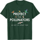 Butterfly Bat Bees Moth Shirt Protect the Pollinators T-Shirt - T-Shirt | Forest