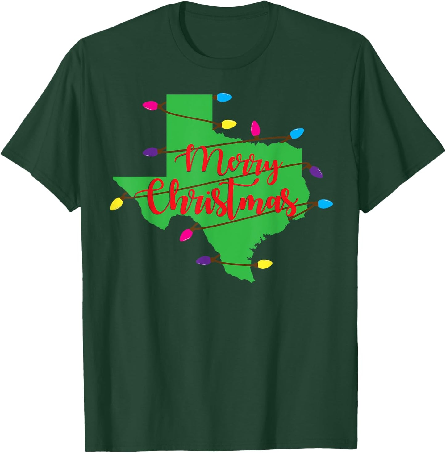 Kids Christmas Western Theme Black Small T-Shirt - T-Shirt | Forest