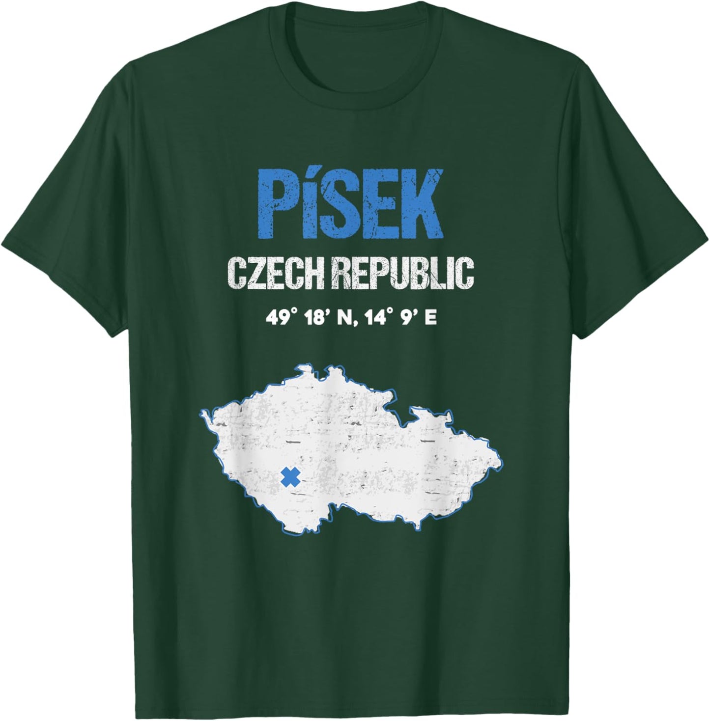 Pisek Czech Republic City T-Shirt - T-Shirt | Forest