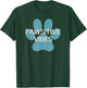 Pawsitive Vibes Blue Dog Cat Paw Print Motivational Shirt Women Kids T-Shirt - T-Shirt | Forest