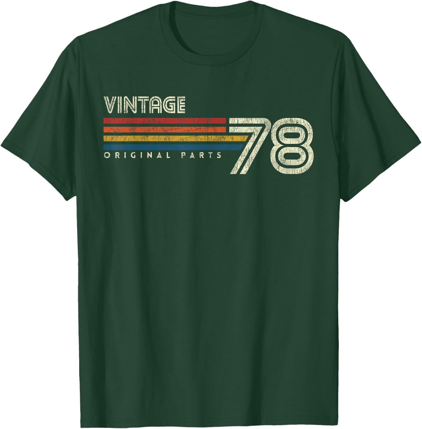 Vintage Retro Birthday 45th Birthday Black Small Classic Fit Short Sleeve T-Shirt - T-Shirt | Forest