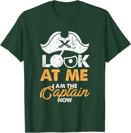 Funny boating | I am the captain Sailor Sailing T-Shirt - T-Shirt | Forest
