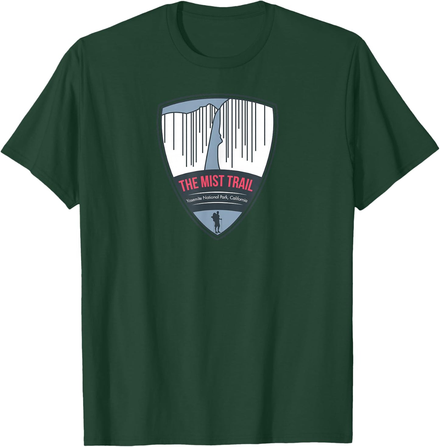 Mist Trail - Yosemite, California T-Shirt - T-Shirt | Forest