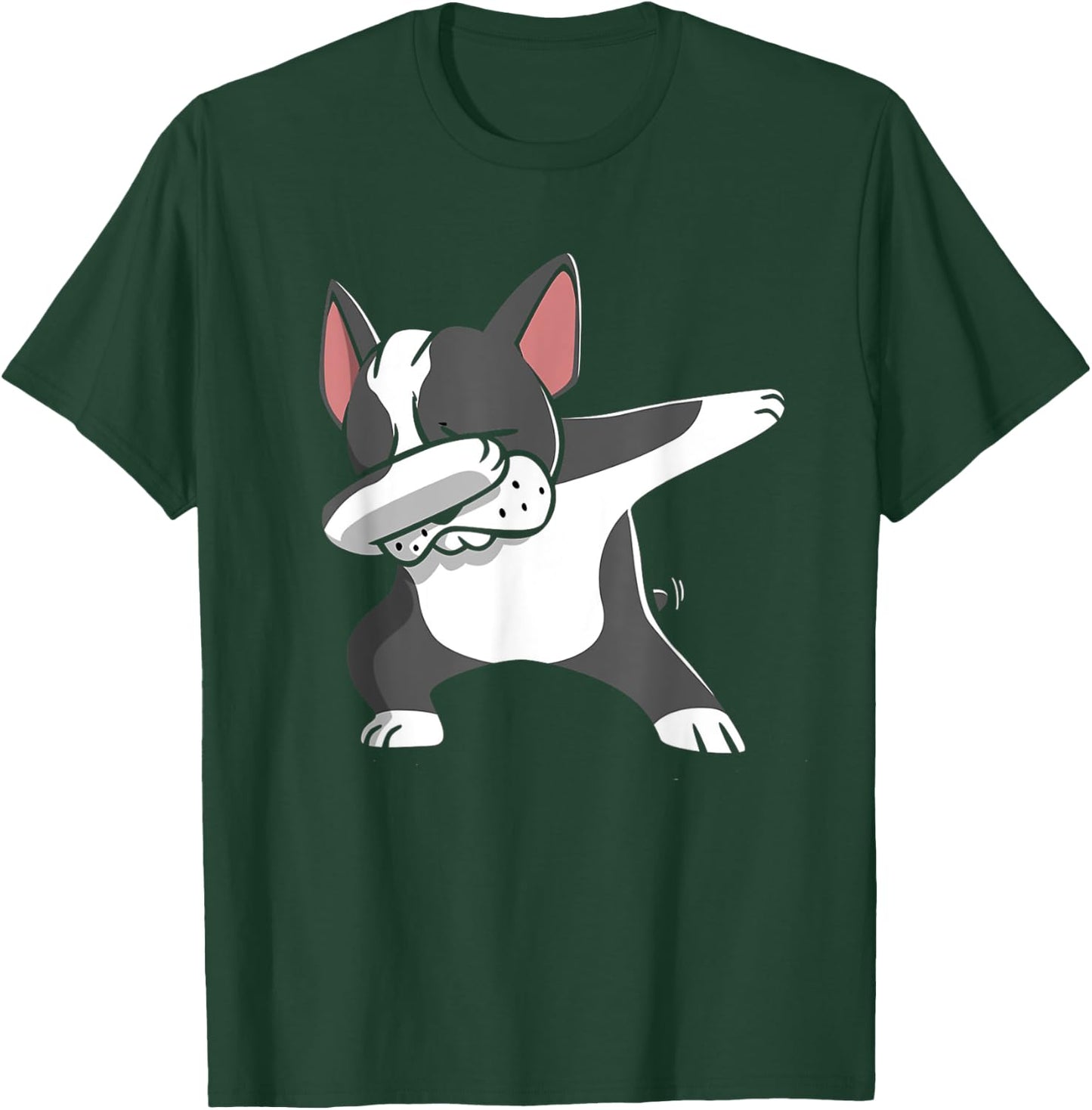 Dabbing Boston Terrier Shirt Funny Bostie Shirt For Kids T-Shirt - T-Shirt | Forest
