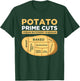 Vegans Veggies Clothing Funny Potato Prime Cuts Vegan Vegetarian Gift Black T-Shirt - T-Shirt | Forest