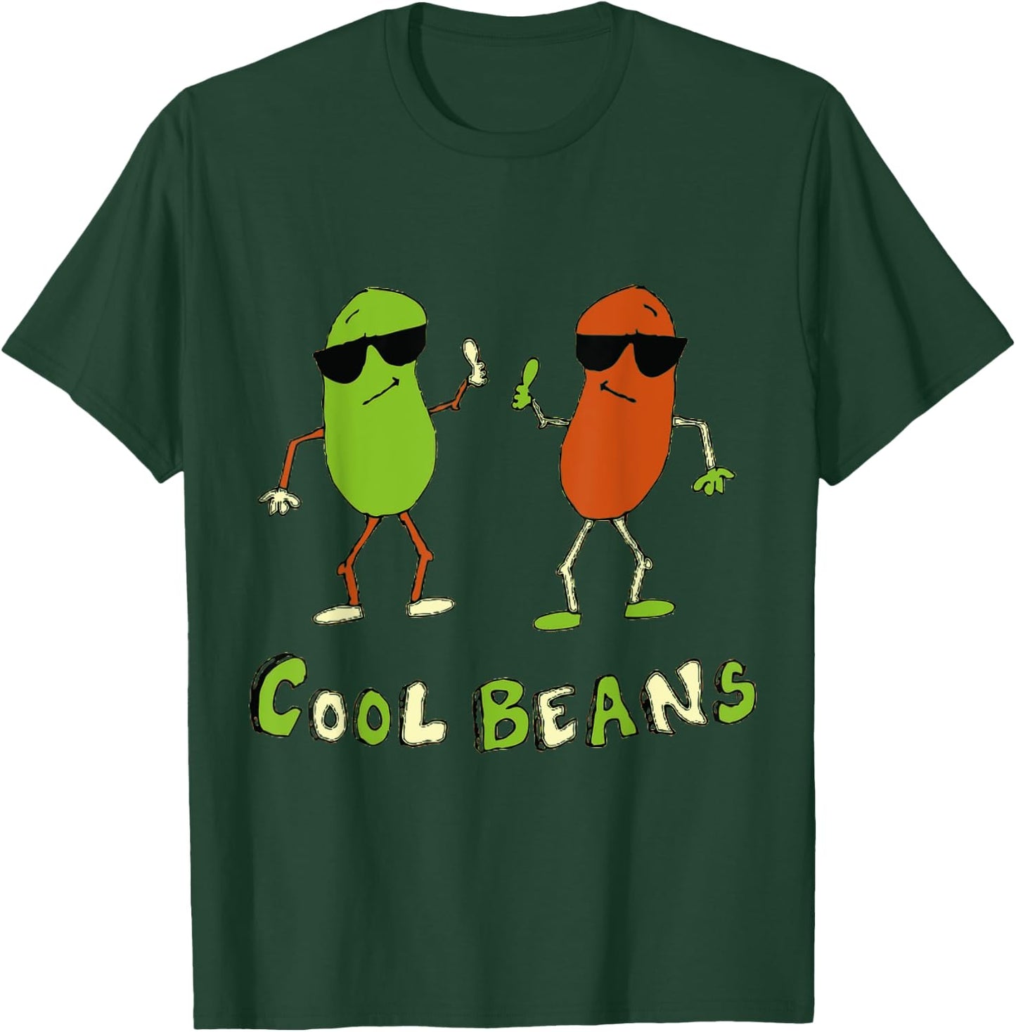 Retro 80's Cool Beans T-Shirt - T-Shirt | Forest
