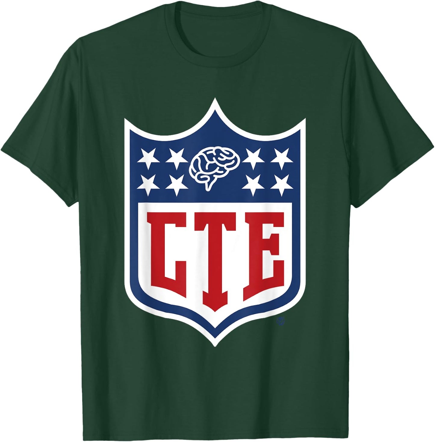 CTE Football head injury T-Shirt - T-Shirt | Forest