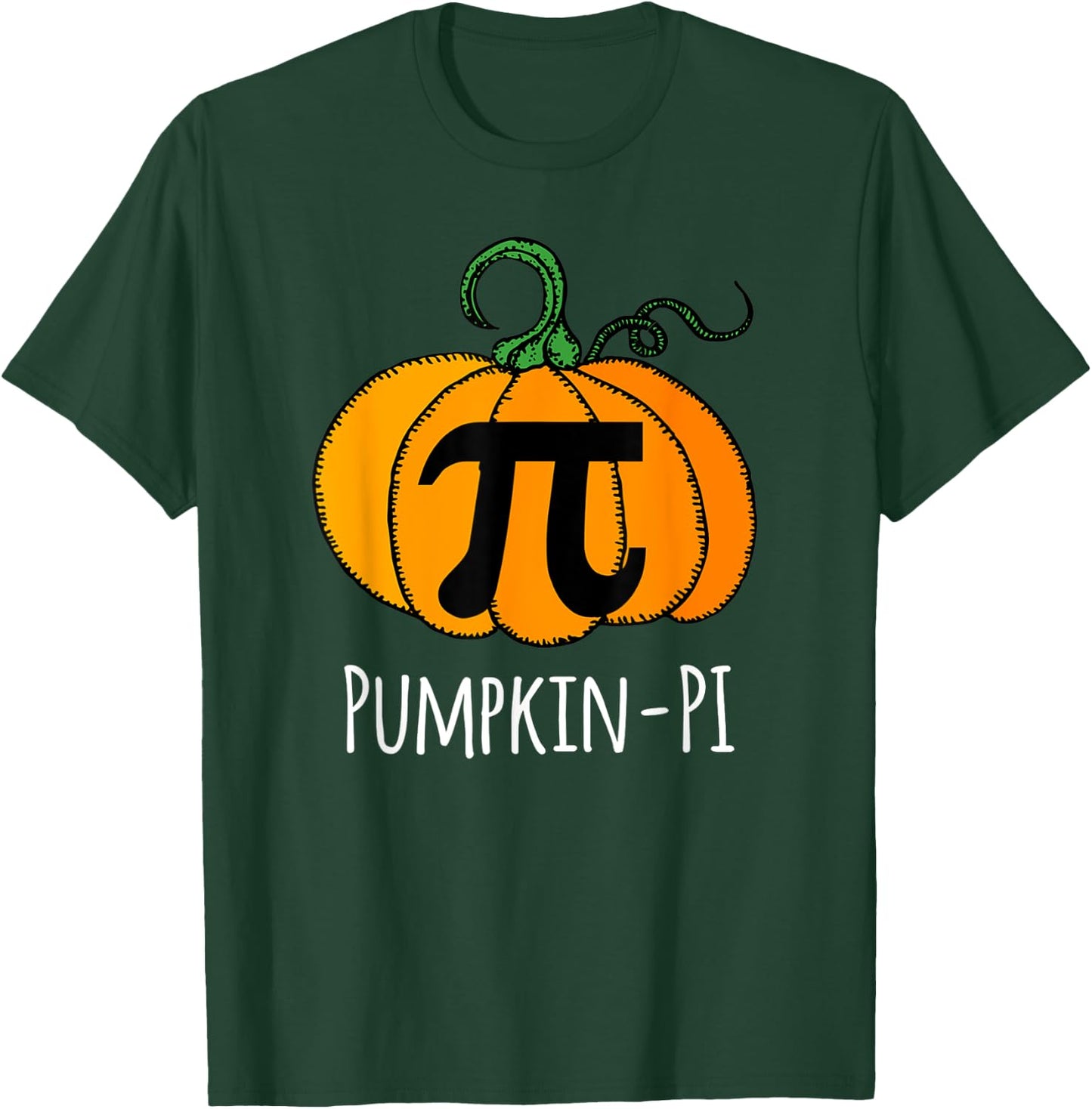 Funny Pumpkin Pi Halloween Costume Math Day Orange T-Shirt - T-Shirt | Forest
