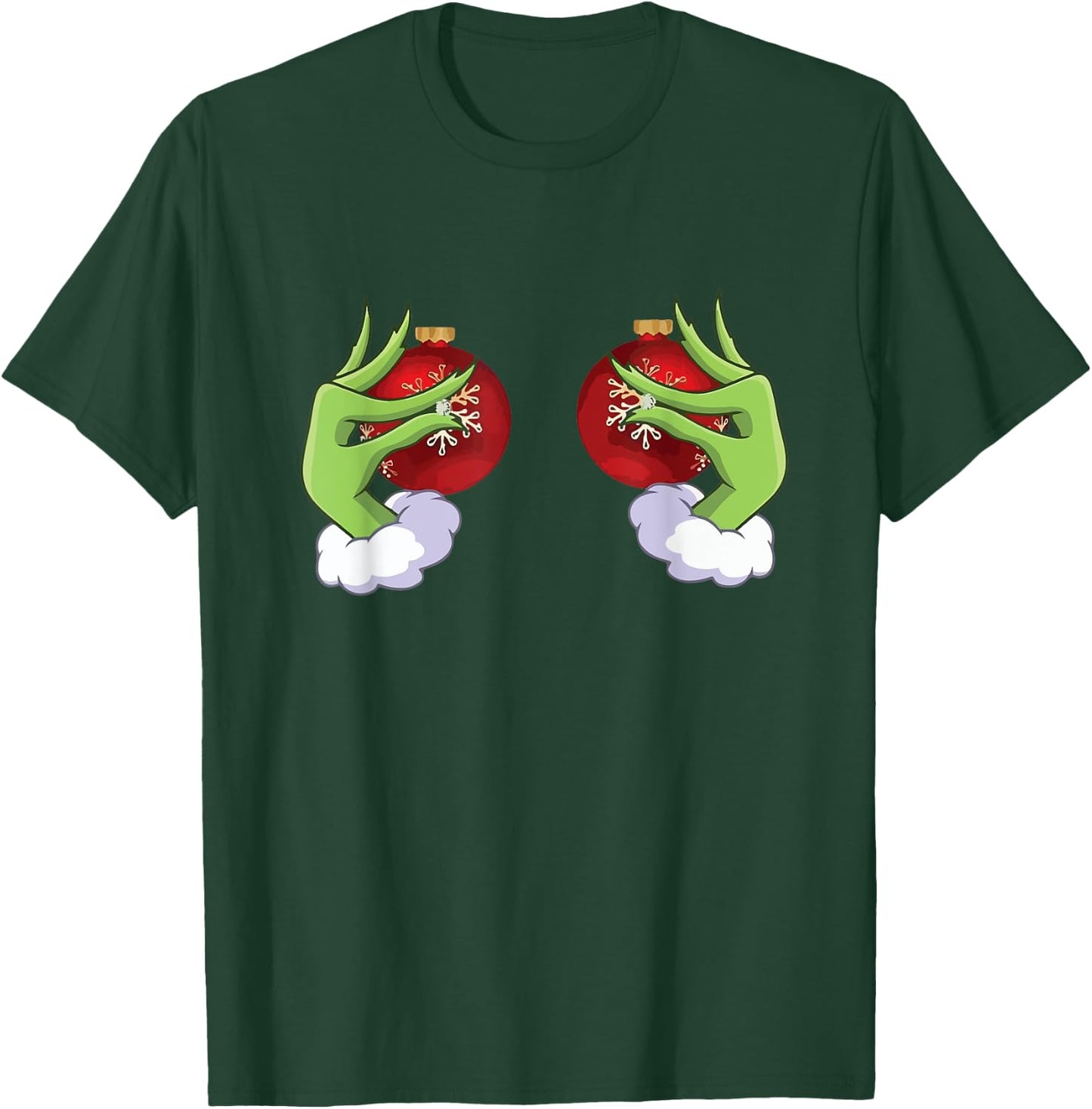 Funny Elf Heart Hands Love Christmas T-Shirt - T-Shirt | Forest