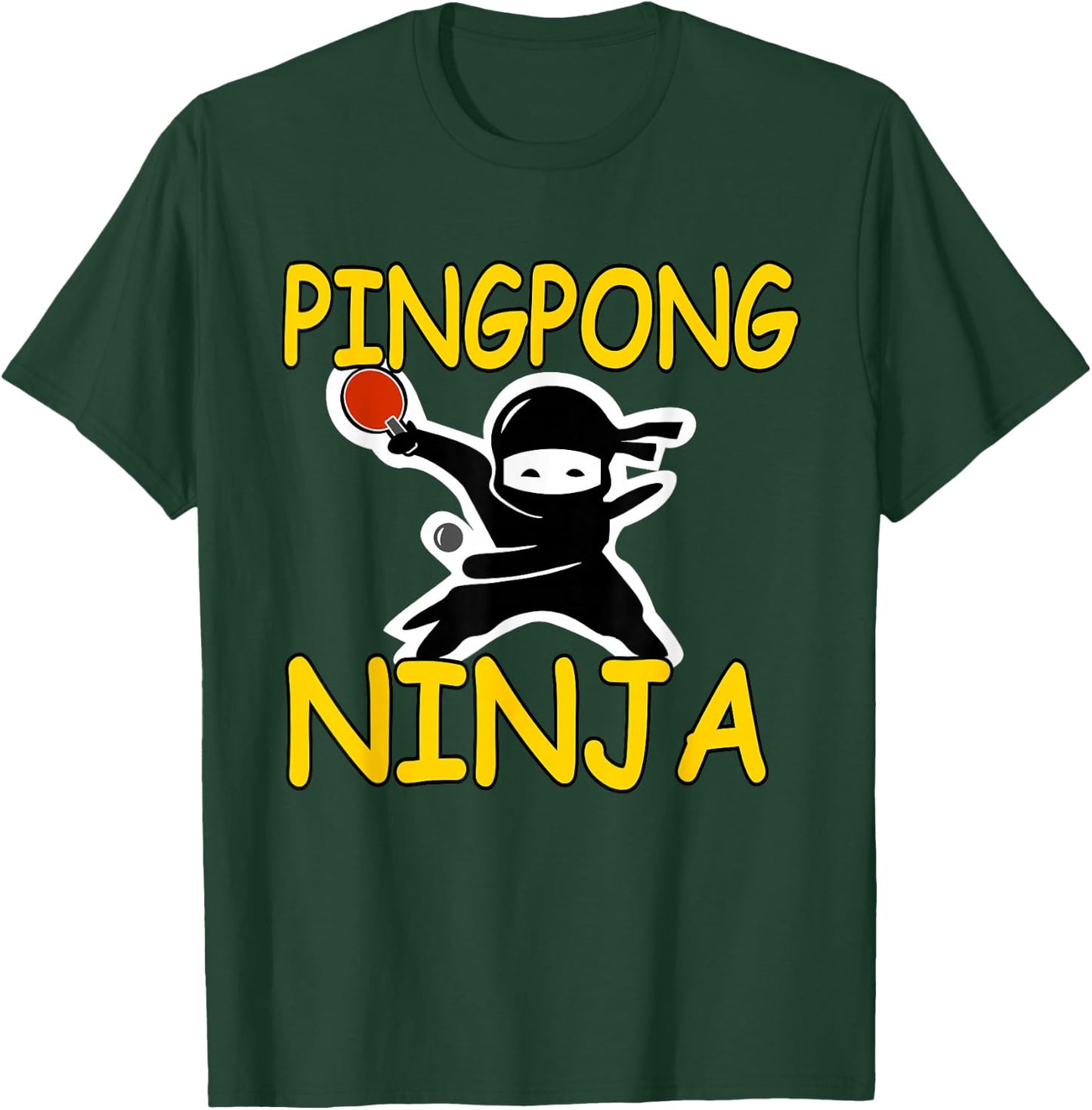 Ping Pong Ninja Women Funny Gift Champion T Shirt T-Shirt - T-Shirt | Forest