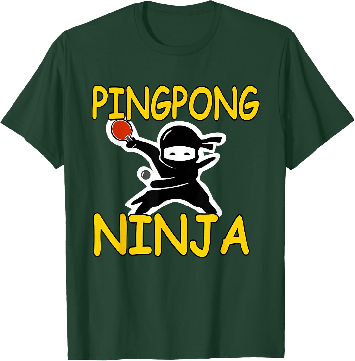 Ping Pong Ninja Women Funny Gift Champion T Shirt T-Shirt - T-Shirt | Forest