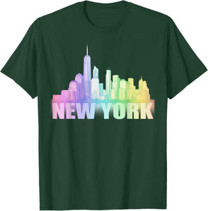 NYC New York City Skyline Souvenir Liberty Tower T-Shirt - T-Shirt | Forest