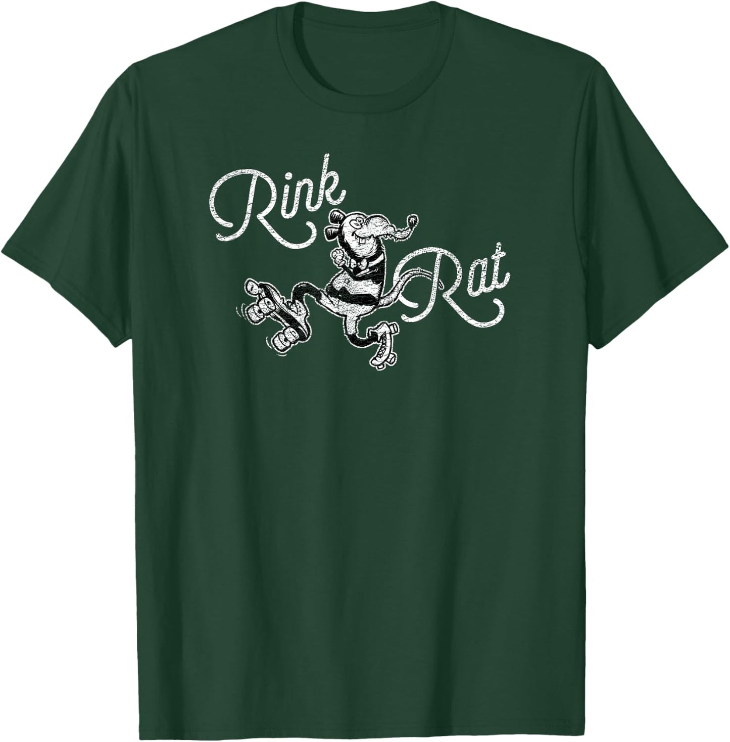 Roller-Skating Weird Rink Rat - Old School Skate T-Shirt - T-Shirt | Forest