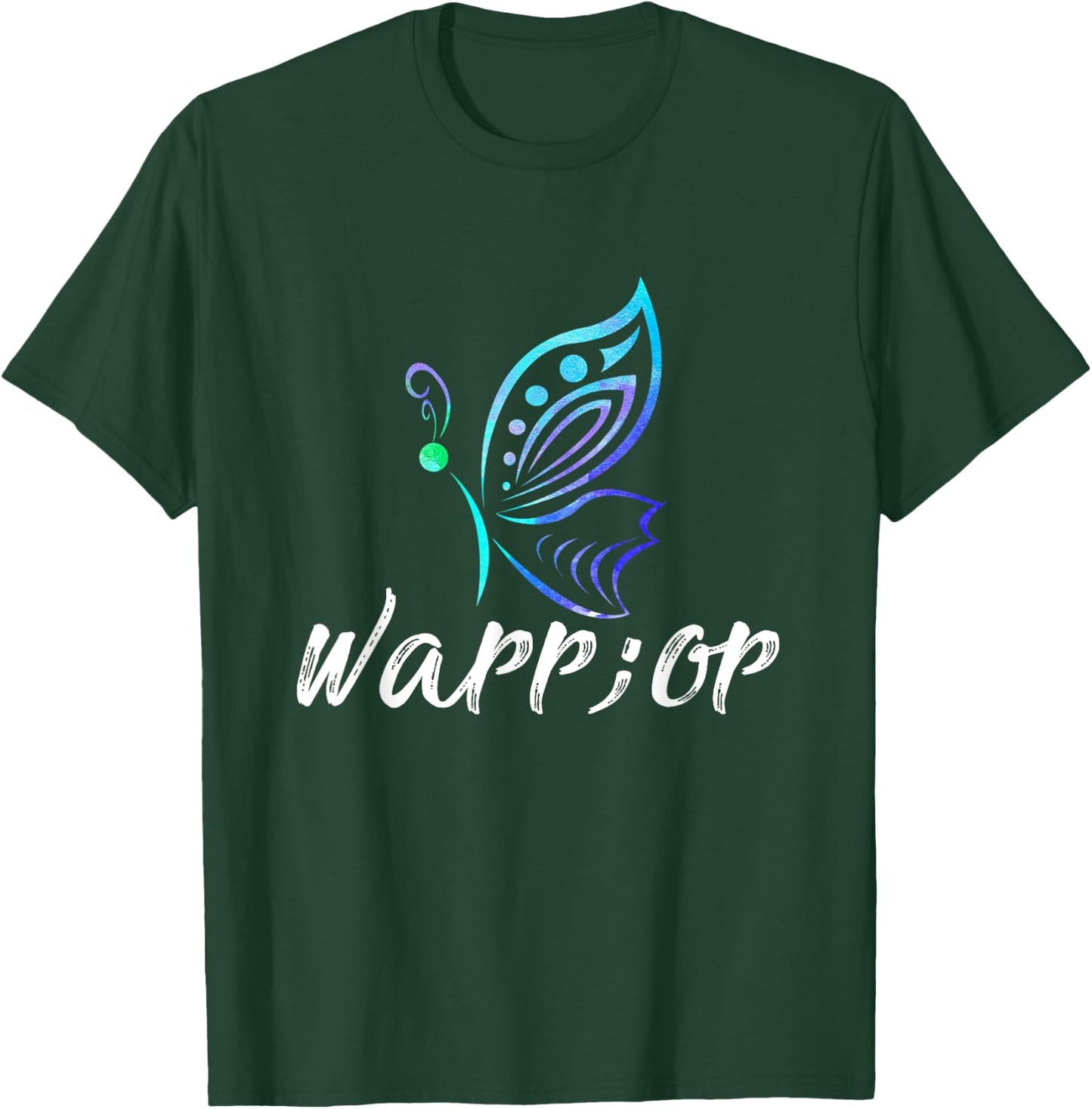 Semicolon Butterfly Shirt - Suicide Prevention Awareness T-Shirt - T-Shirt | Forest