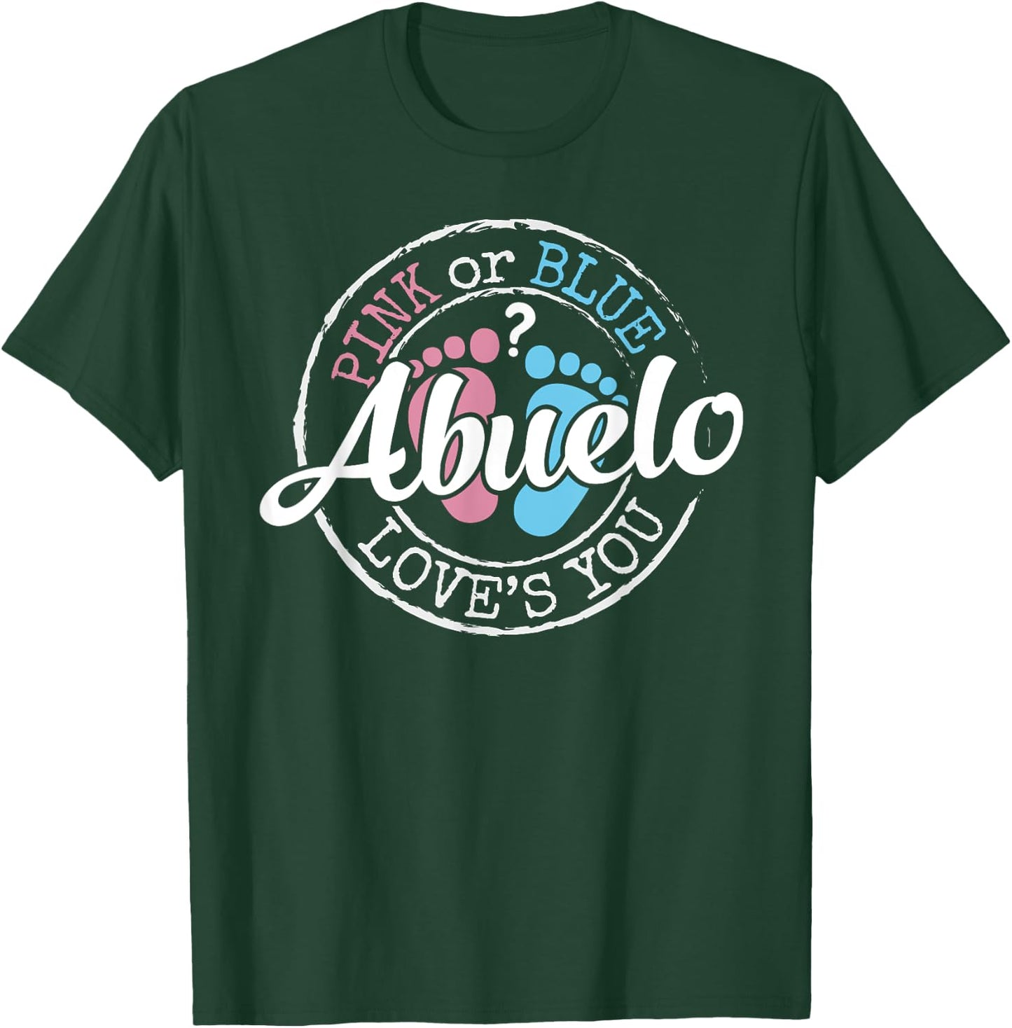 Gender Reveal Abuelo Grandpa To Be Gifts Poppop Baby Shower T-Shirt - T-Shirt | Forest