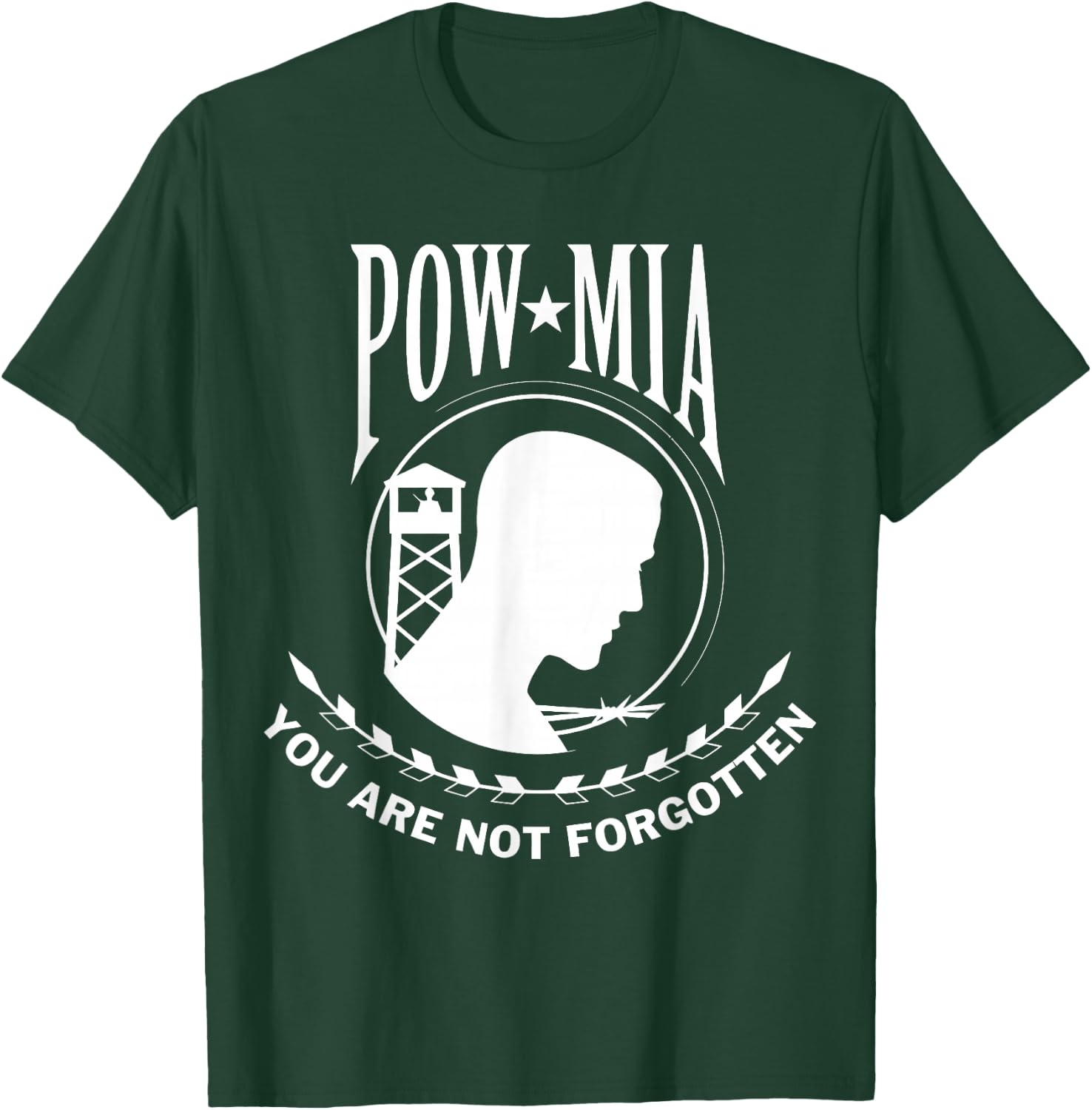 POW MIA Flag You are Not Forgotten USA T-Shirt - T-Shirt | Forest