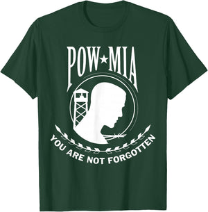 POW MIA Flag You are Not Forgotten USA T-Shirt - T-Shirt | Forest