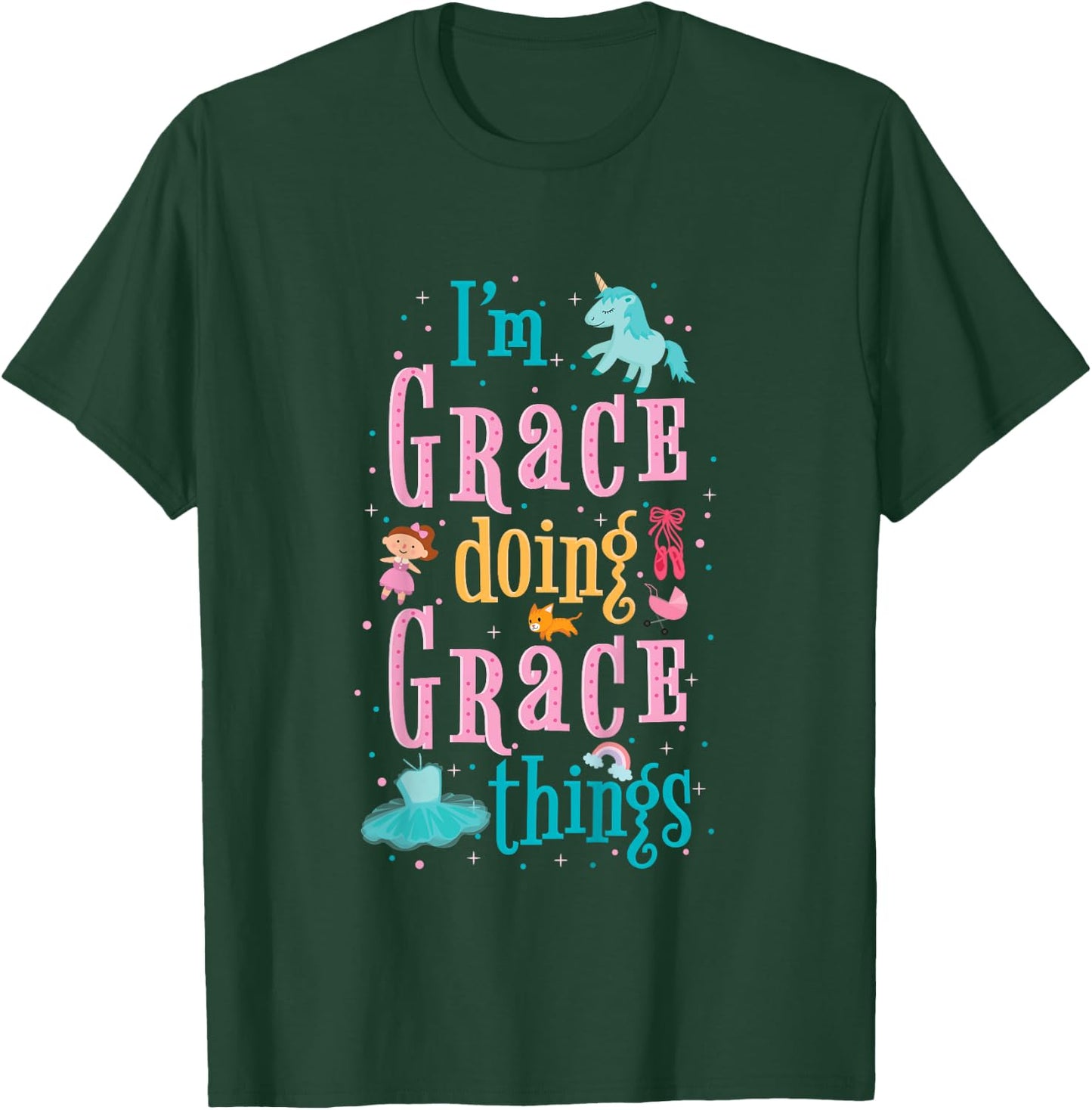 Cute shirt for kids or toddlers named Grace T-Shirt - T-Shirt | Forest