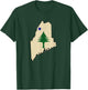 Old Maine State Flag 1901 Pine Tree Star T-Shirt - T-Shirt | Forest