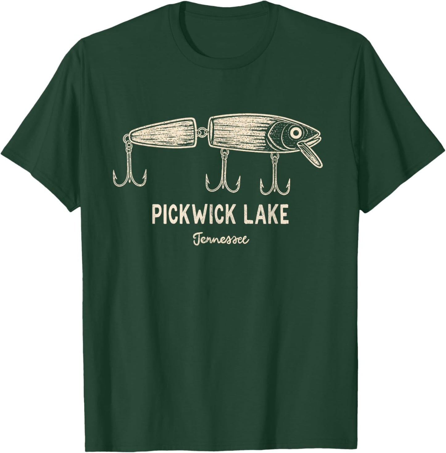 Pickwick Lake Tennessee Outdoors Vintage T-Shirt - T-Shirt | Forest