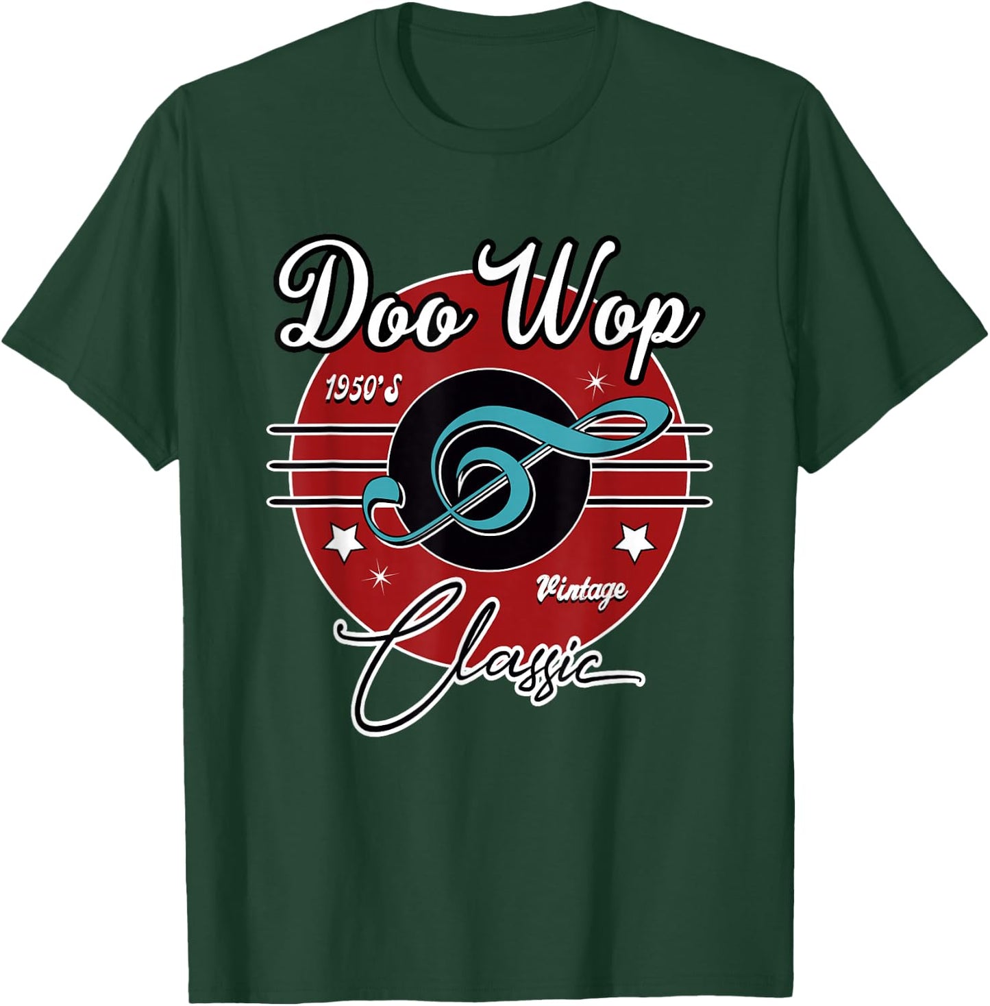 1950s Doo Wop Retro 50s Clothing Vintage Rockabilly T-Shirt - T-Shirt | Forest