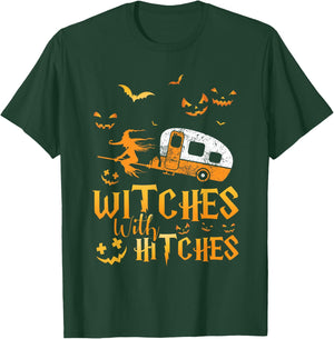 Witches With Hitches Camping T-Shirt - T-Shirt | Forest