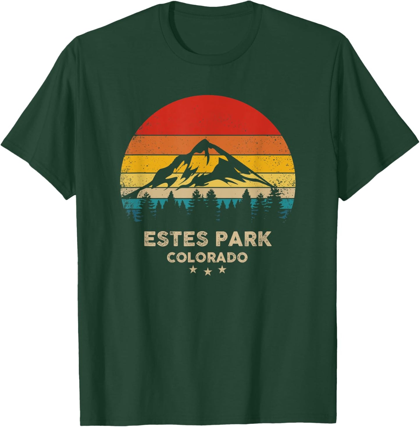 Mountain Life Vintage Estes Park - Park Retro Souvenir T-Shirt - T-Shirt | Forest