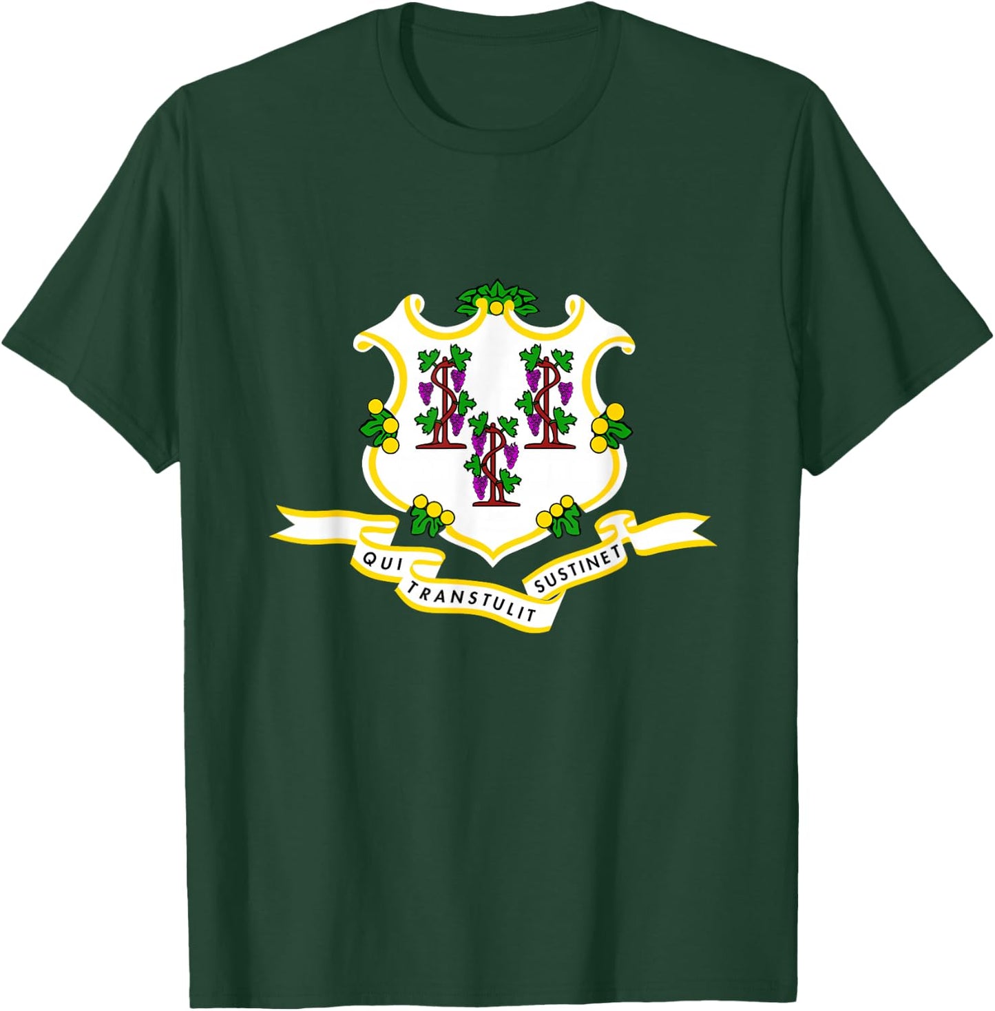 Connecticut State Flag T-Shirt - T-Shirt | Forest