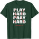 Baseball Player Christian Athletic Wear Bible Verses Athlete T-Shirt - T-Shirt | Forest