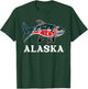Alaska Salmon Fishing Native American Indigenous Tlingit Art T-Shirt - T-Shirt | Forest