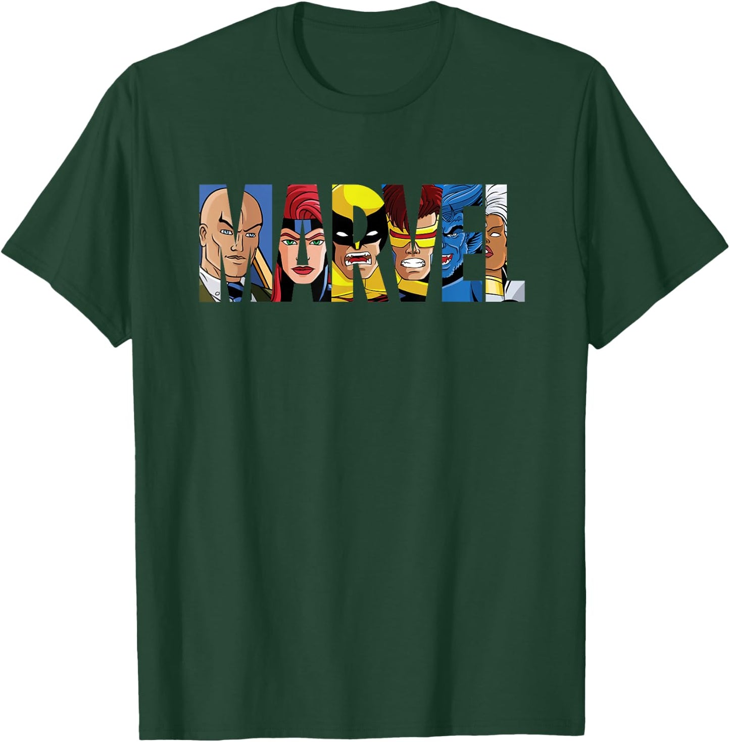 Marvel Logo with X-Men Inside T-Shirt - T-Shirt | Forest