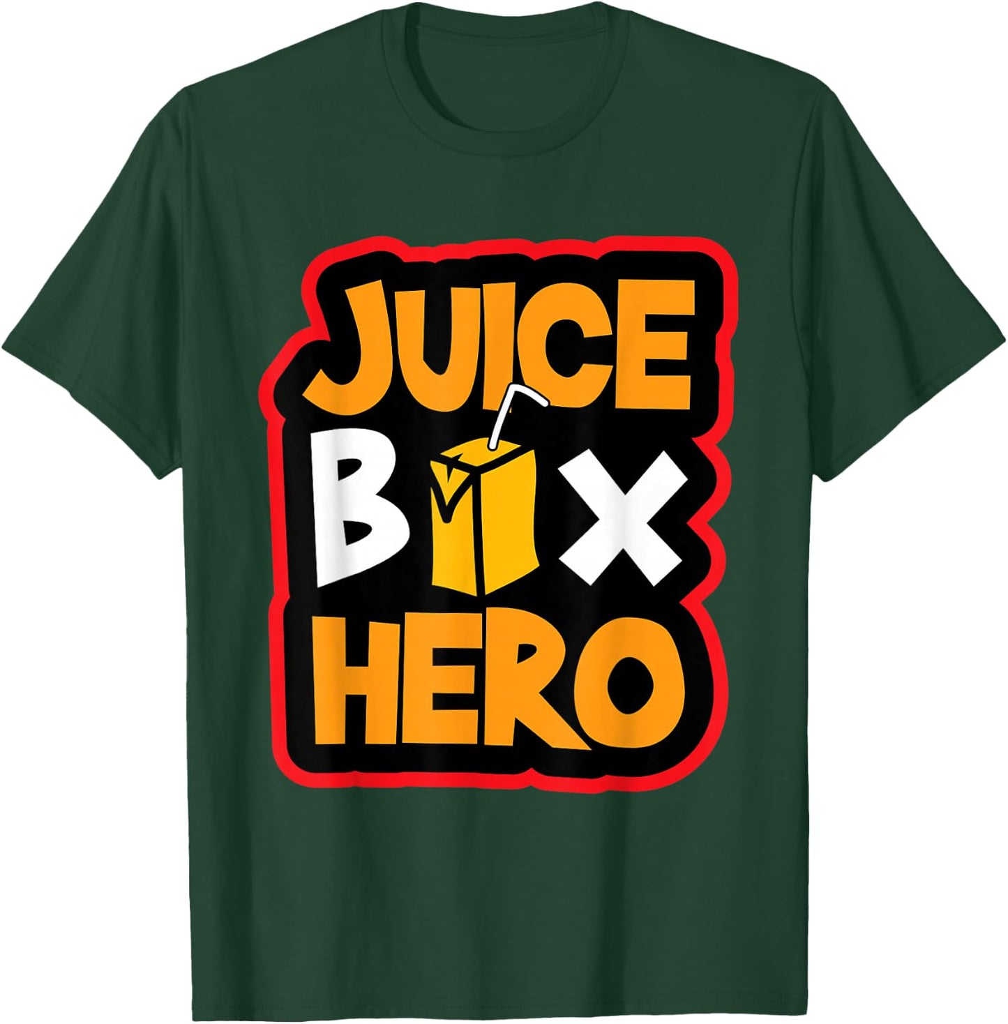 Juice Box Hero Shirt Funny Diabetes T1D Diabetic T-Shirt - T-Shirt | Forest