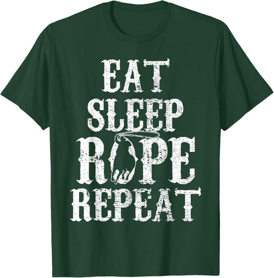 Cowboy Rope Western Riding Horse Vintage Gift T-Shirt - T-Shirt | Forest