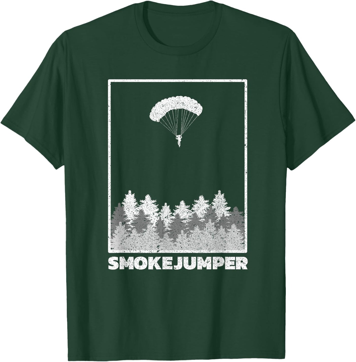 Wildland Fireman Smoke Bridge Retro T-Shirt - T-Shirt | Forest
