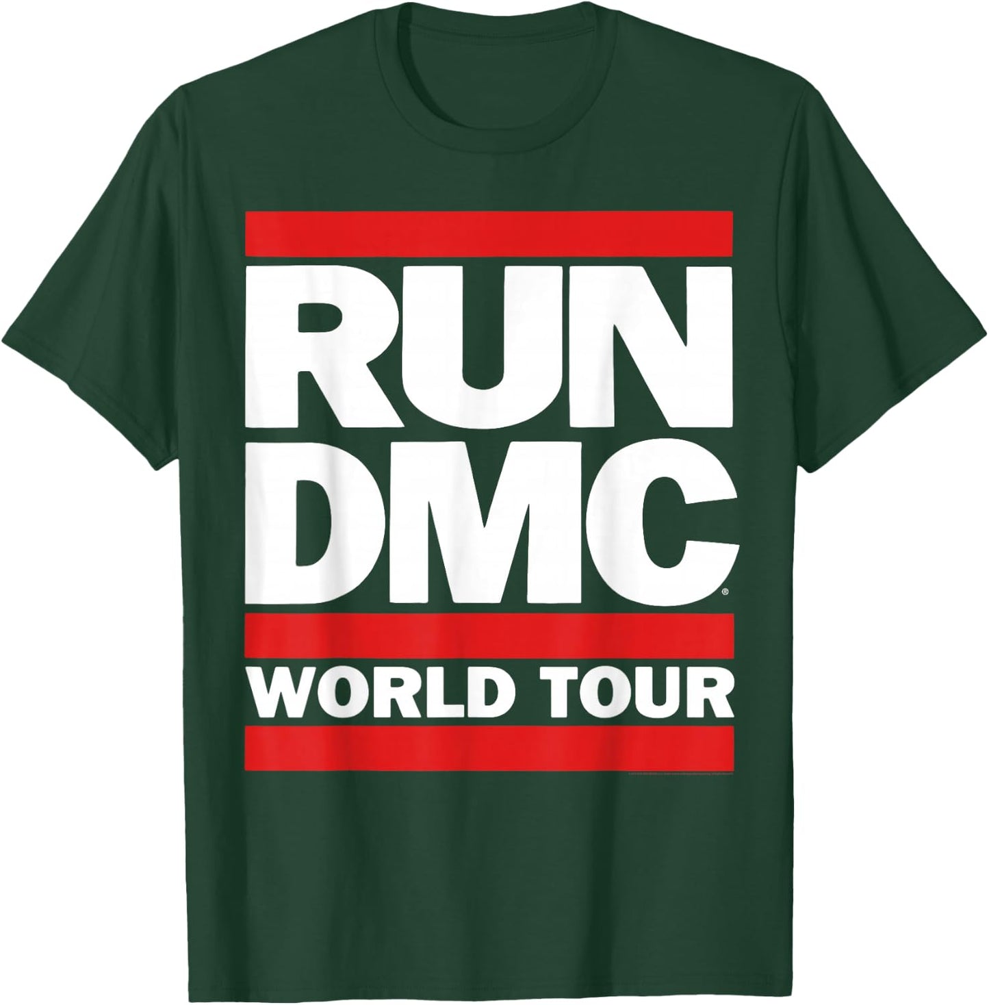Run DMC Official World Tour Logo T-Shirt - T-Shirt | Forest