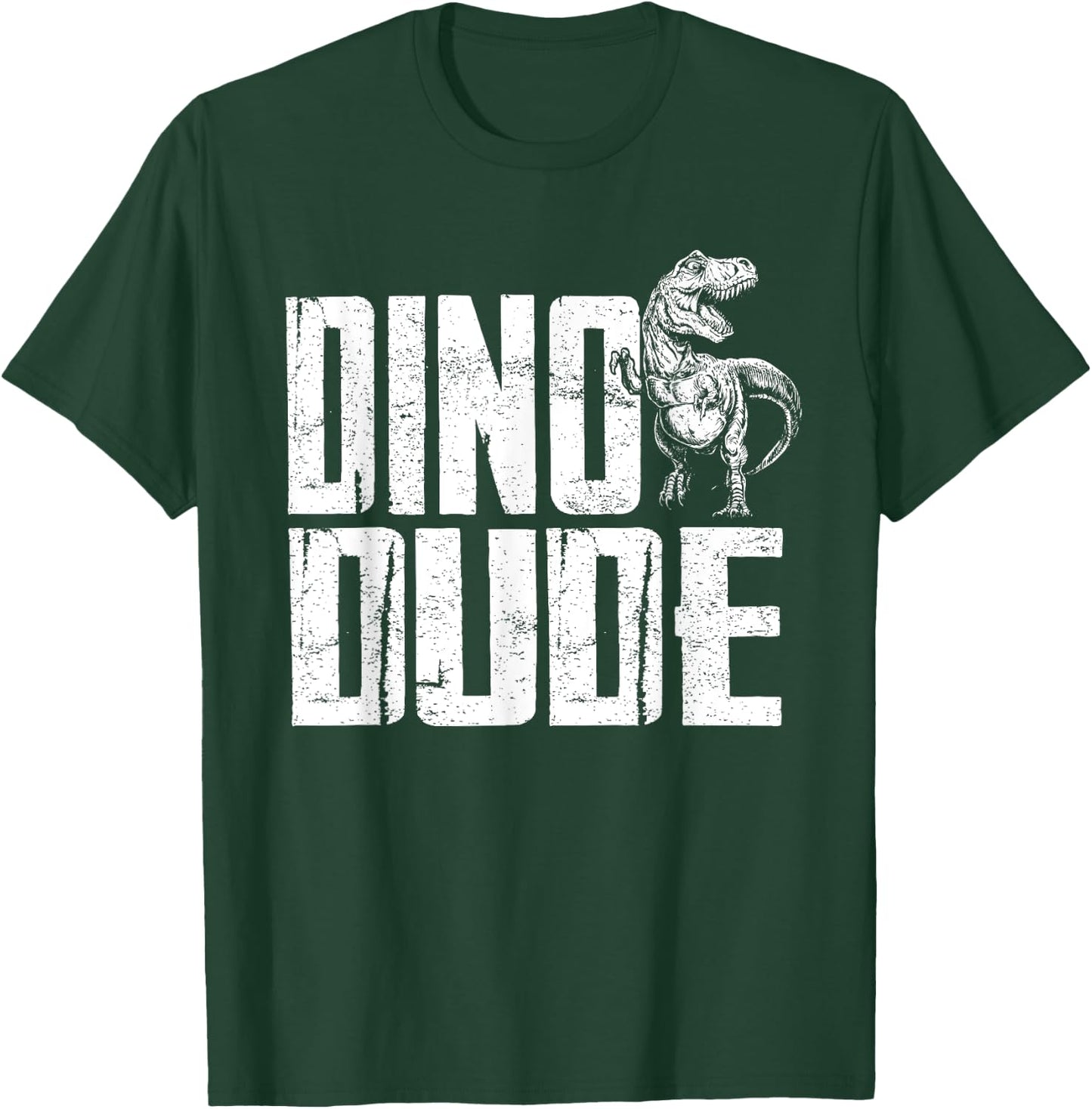 Dino Dude Dinosaur Matching Family T-Rex T-Shirt - T-Shirt | Forest