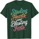 Cute Stealing Hearts And Blasting Farts Funny Valentines T-Shirt - T-Shirt | Forest