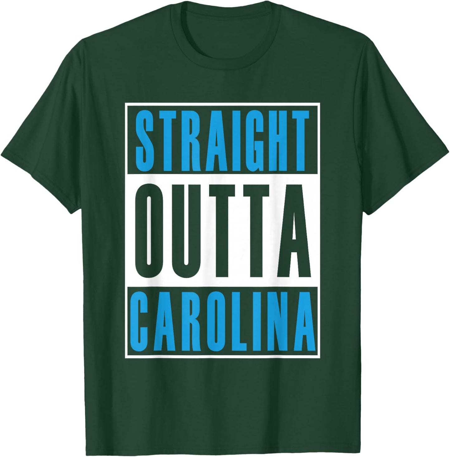 Straight Outta Carolina Men's T Shirt T-Shirt - T-Shirt | Forest