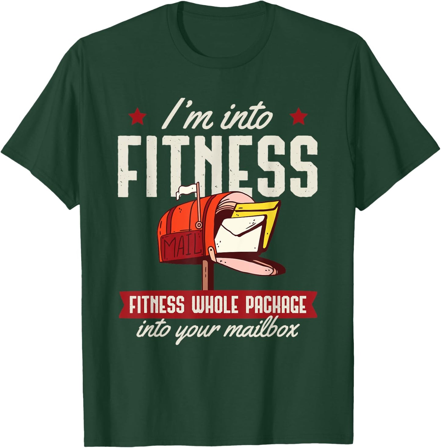 Im Into Fitness Postal Worker Shirt T-Shirt - T-Shirt | Forest