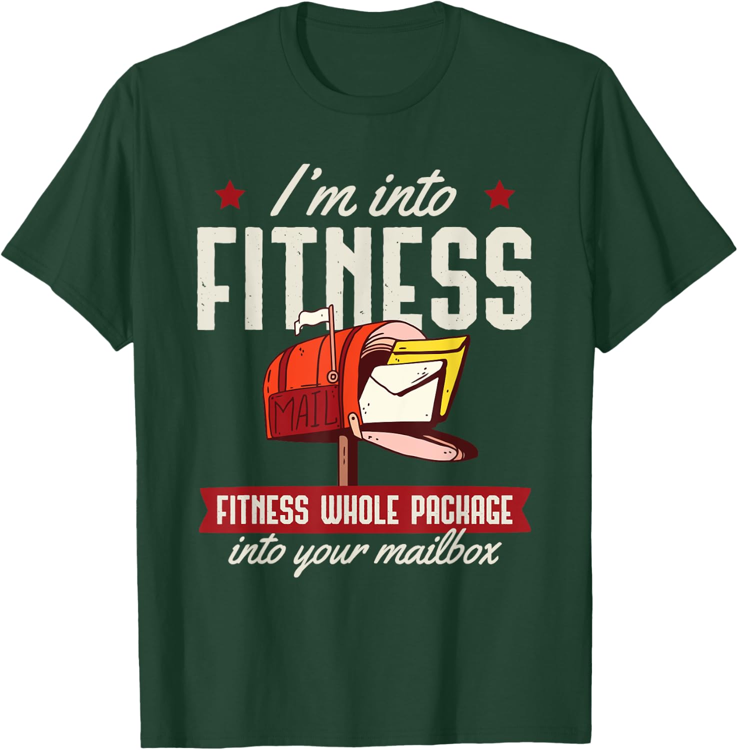 Im Into Fitness Postal Worker Shirt T-Shirt - T-Shirt | Forest