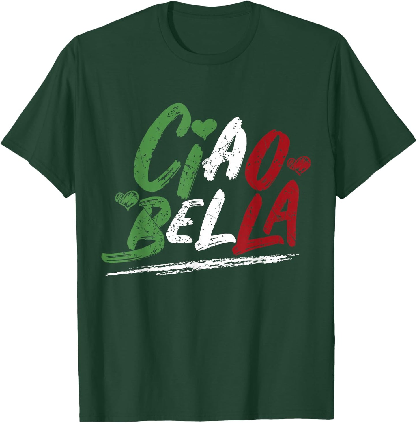 Ciao Bella Italy Flag Shirt, Italian T-Shirt - T-Shirt | Forest
