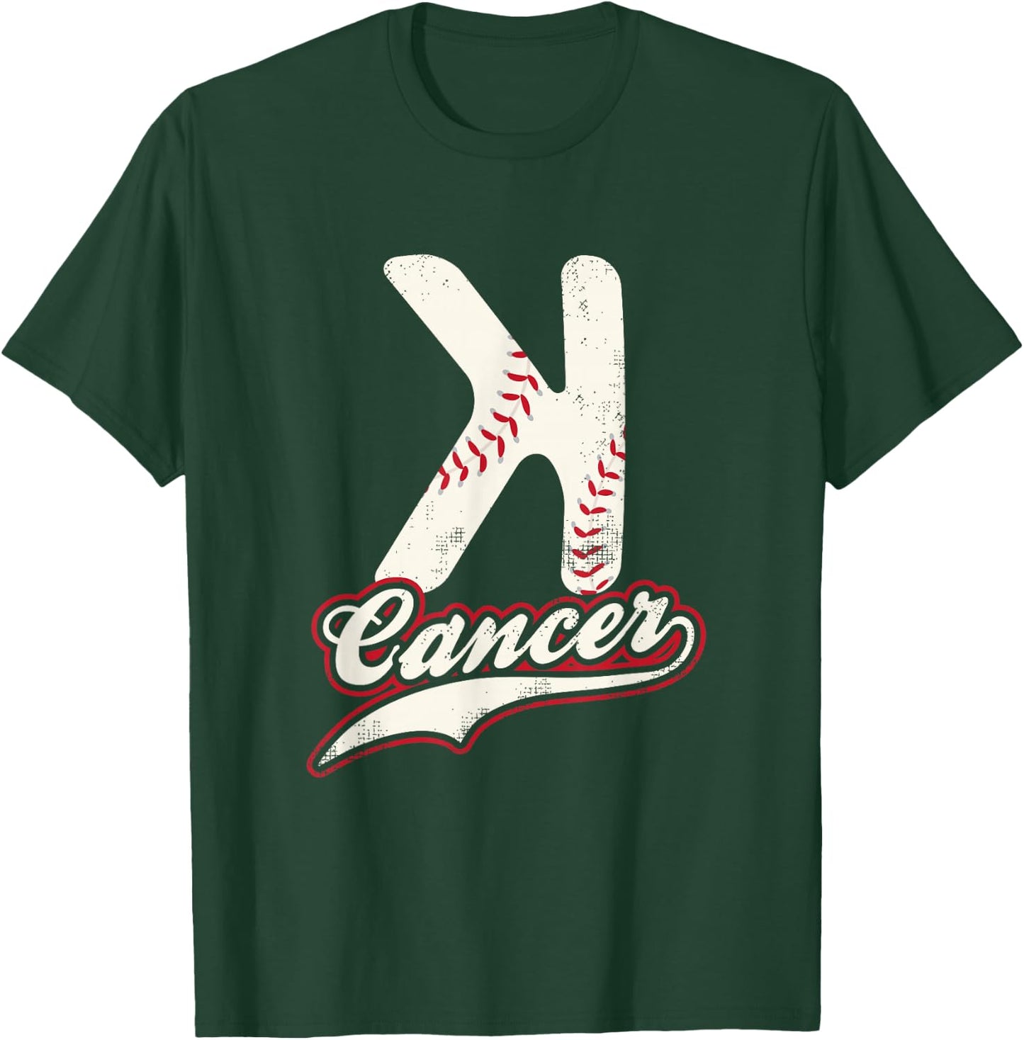 StriKe Out Cancer Trendy Baseball Shirt To Support T-Shirt - T-Shirt | Forest