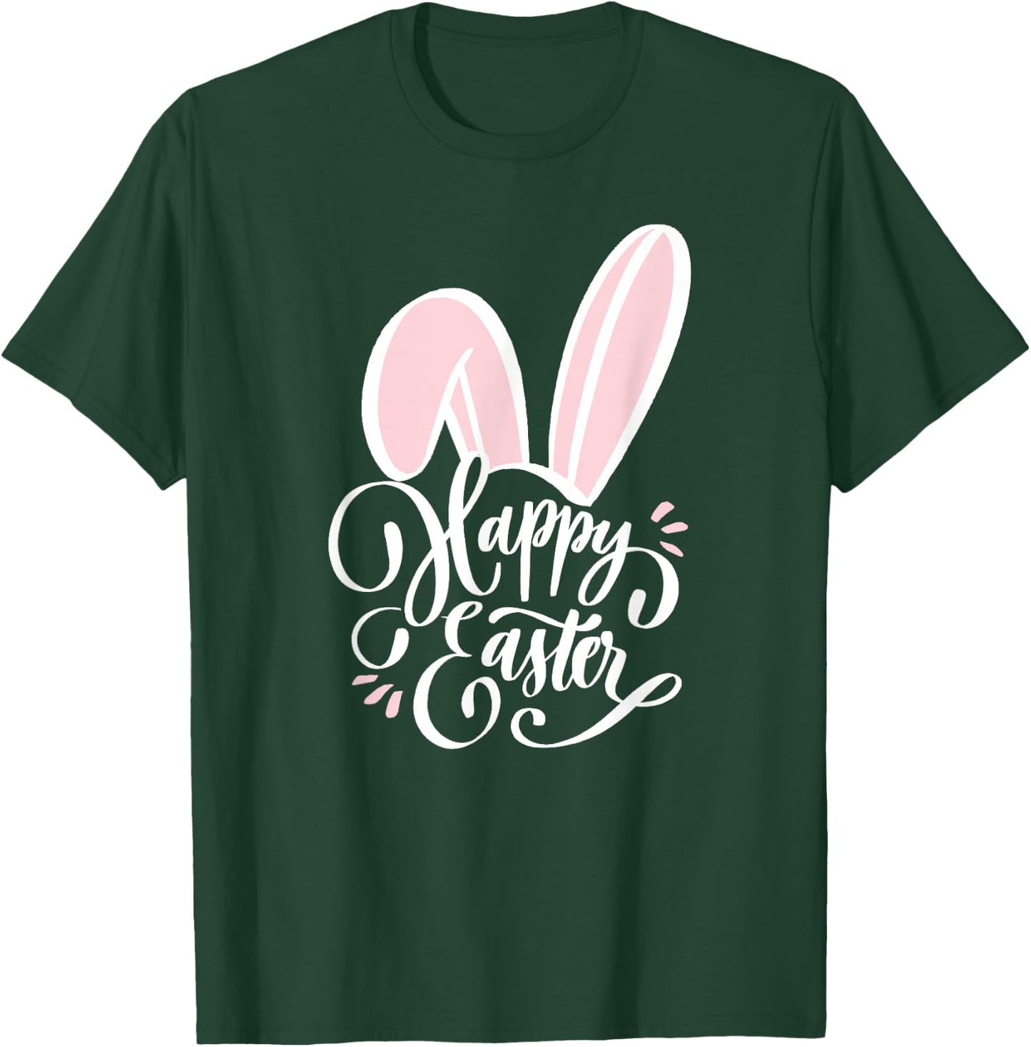 Happy Easter Bunny , Men and Kids to Hunt Eggs Small T-Shirt - T-Shirt | Forest