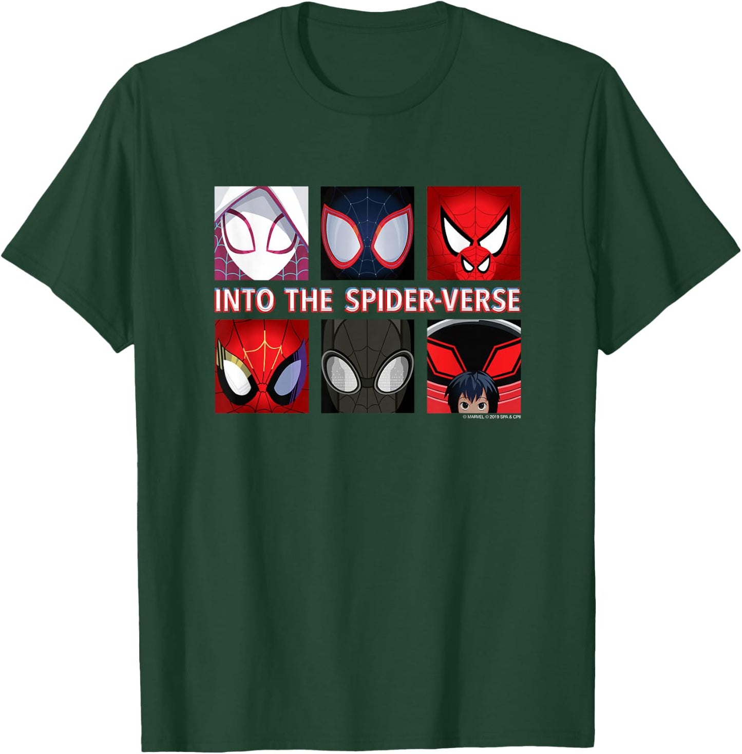 Marvel Spider-Man Into the Spider-Verse Spider-Heroes T-Shirt - T-Shirt | Forest
