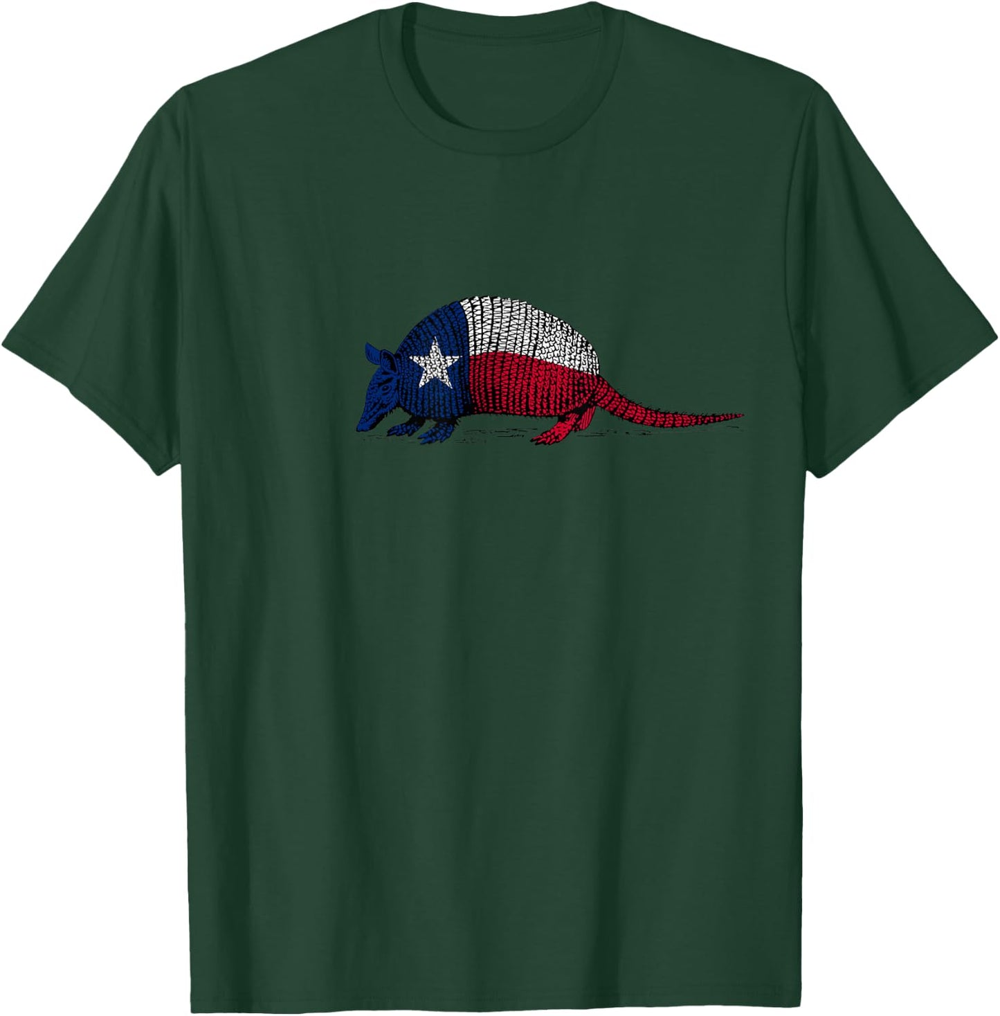 Armadillo Texas Flag T-Shirt - T-Shirt | Forest