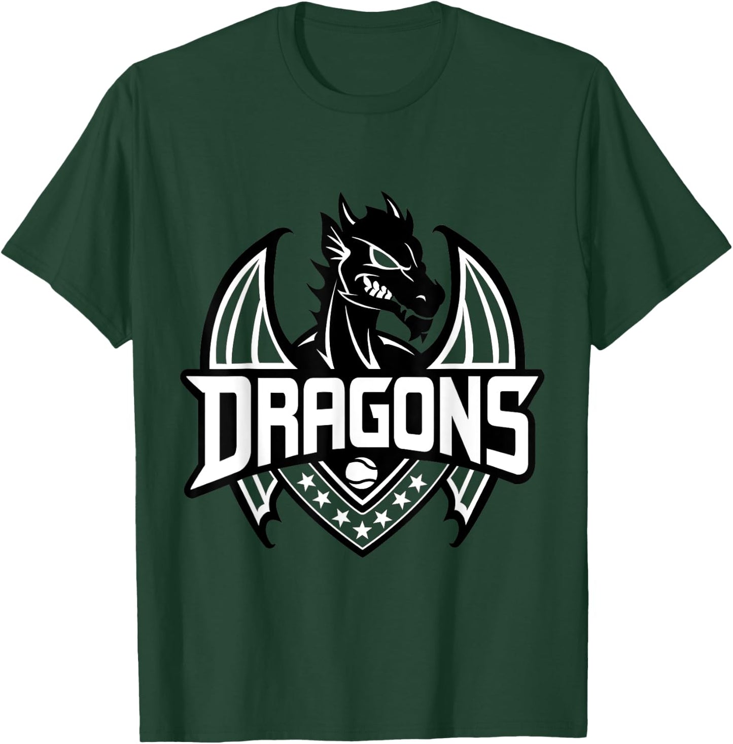 Dragons Baseball T-Shirt - T-Shirt | Forest
