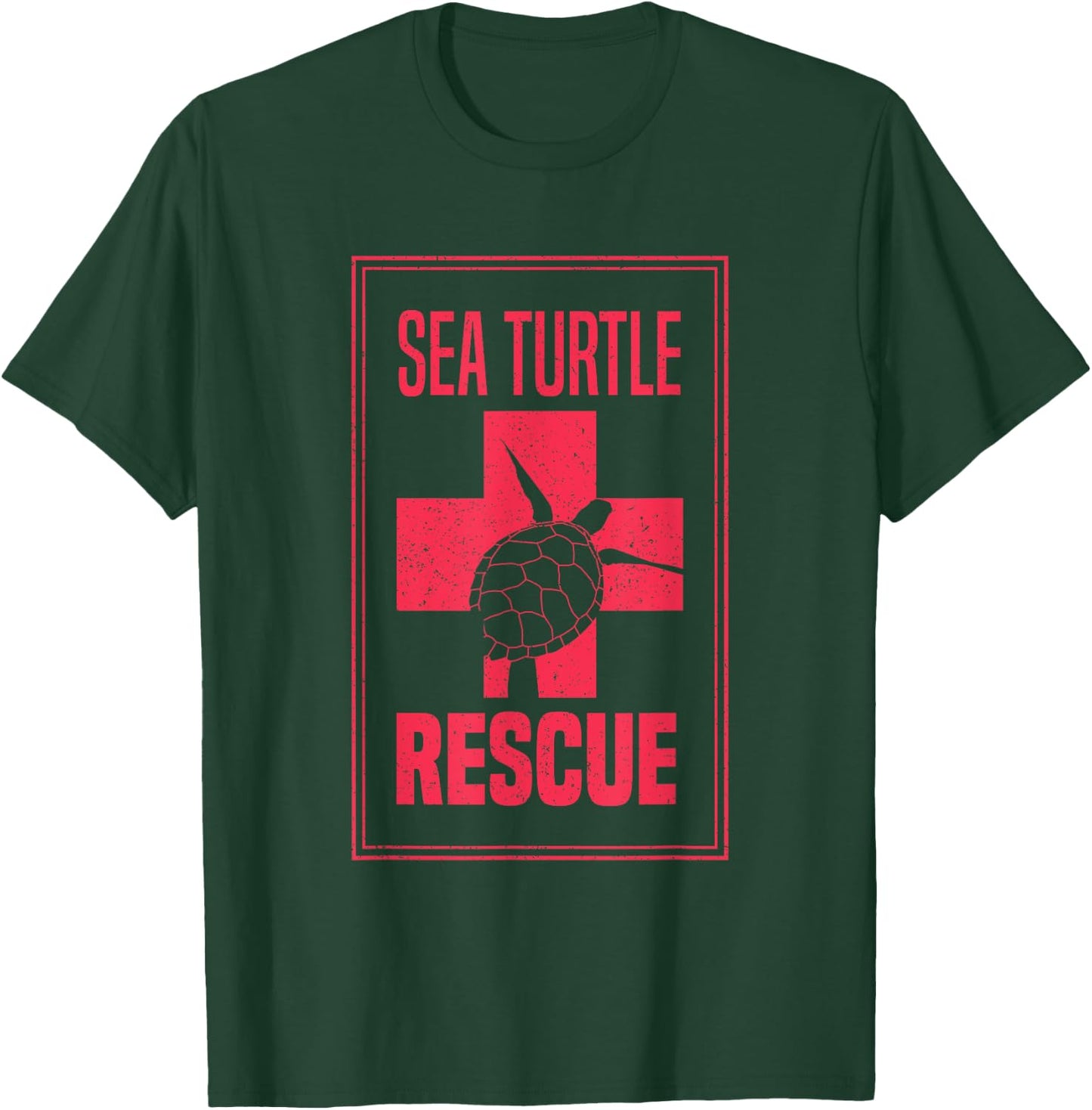 Sea Turtle Rescue Shirt Olive Ridley Loggerhead Helper Gift T-Shirt - T-Shirt | Forest